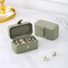 BIQI MUSSE Jewelry Ring Case for Travel, PU Leather Jewelry