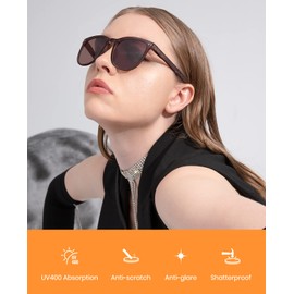 Cyxus Polarized Foldable Sunglasses for Women Men UV Protection Trendy Folding Ultralight TR90 Frame Eyeglasses with Case P16