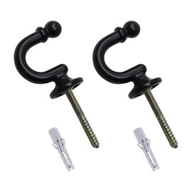 INBOLM 2pack Tie Back Hooks For Curtains Black Curtain Tie Backs Hooks Curtain Tie Backs Hooks Curtain Tie Back Hooks For Curtains Clothes Coat Hanger Hook