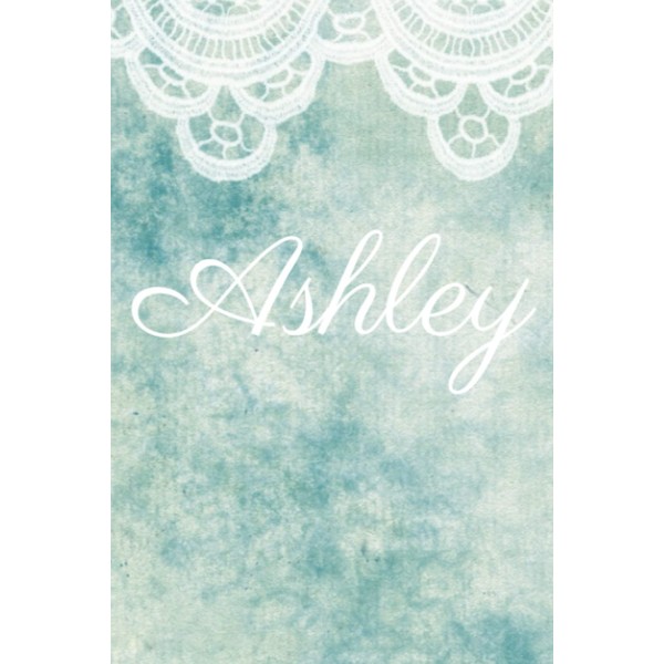 Lace Ashley in Green: A Blank Personalized Lined Notebook