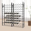 10 Tier Wine Rack, Stackable Freestanding Floor Mount Wine Holder