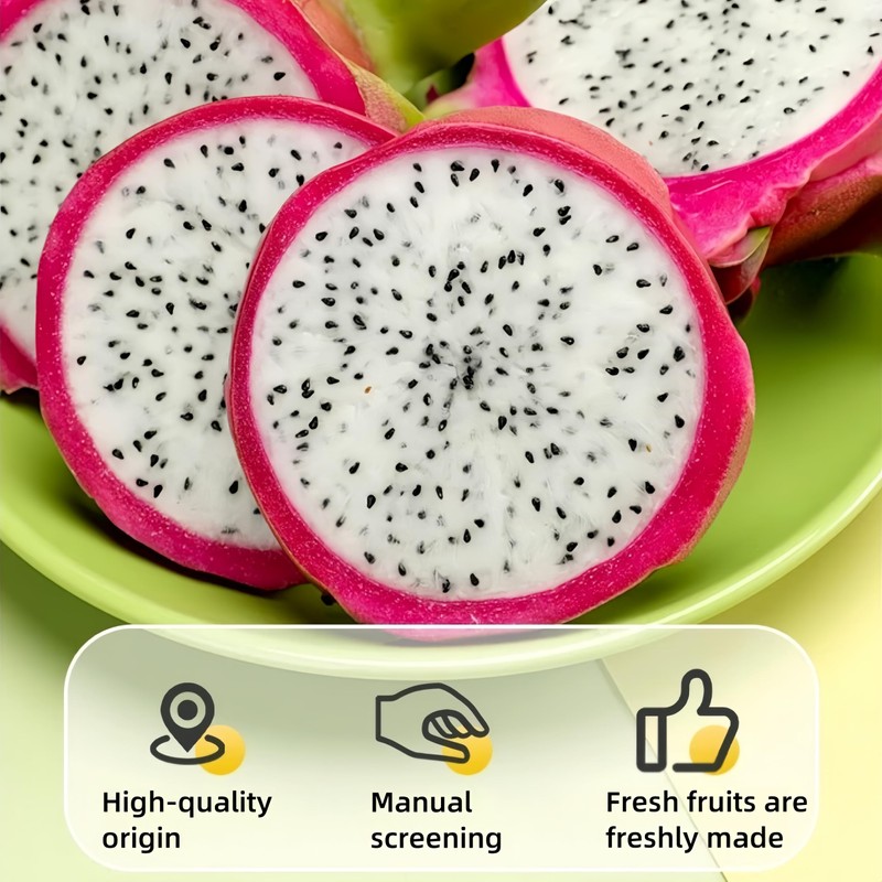 Dried White Dragon Fruit Slices Snacks - (Its Texture Is