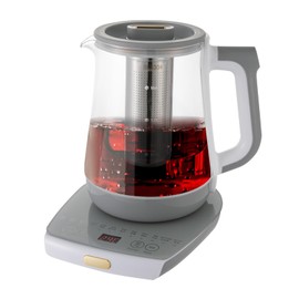 WUSILILU 800W Electric Tea Kettle,0.48Gal Smart Tea Maker w/12 Functions & Egg Holder,Water Boiler for Home, Office, Restaurant