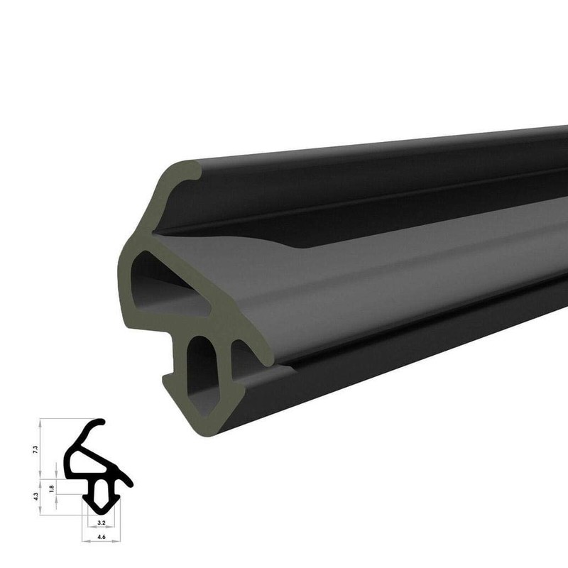 DQ-PP Window Seal, Black, 20 Metres, S-1559 Aluplast, PVC Window,