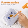 Toyvian 3 Sets Mini Hammer Chisel Brush Toy Excavation Tools