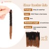 PHOCAS 20'' 3Packs Short Curly Crochet Hair Wand Curl Crochet