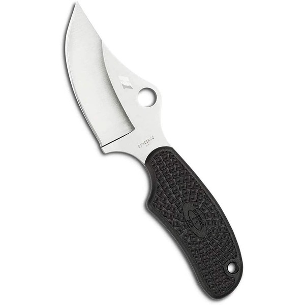 Spyderco Ark Salt Fixed Blade Knife with 2.56" H-1 Corrosion-Resistant Steel Blade and Premium Injection-Molded Polymer Sheath - PlainEdge - FB35PBK