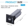 sourcing map 3Pcs Thermal Circuit Breakers 125/250VAC 32VDC 20A Manual