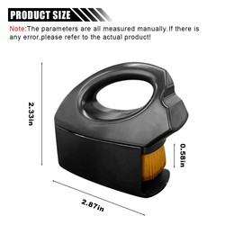 LAINLOY Car Tire Shine Brush, Soft Bristles Car Tire Wash Detailing Brush with Storage Case, Portable Car Cleaning Supplies, High-Density Auto Tire Applicator Brush (Brown)