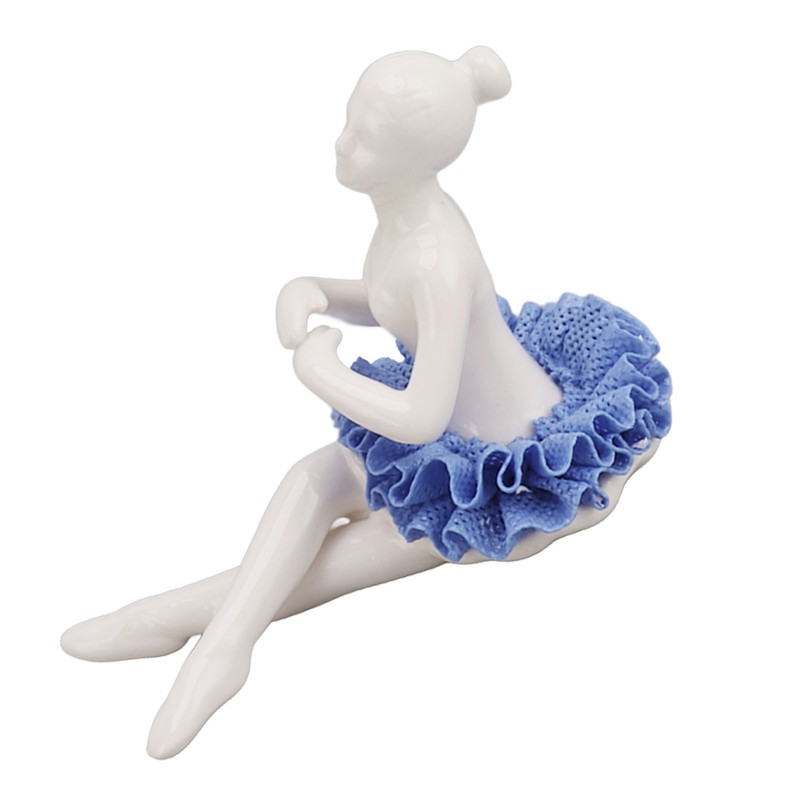 Ballerina Statue Beautiful Relaxed Mood Delicate Ceramic Ballet Dancer Figurine