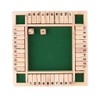 Wooden Shut the Box Dice Game for Family Game Nights