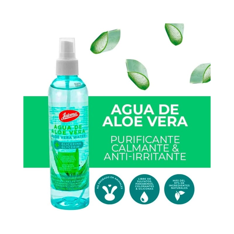 Agua de aloe vera Jaloma más glicerina 250 ml