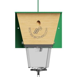 Best Bee Brothers Ultimate Pro, Carpenter Bee Trap with Bee Vault and Extra Large External Receptacle - Pack Size: 6 Pack, Color: Green