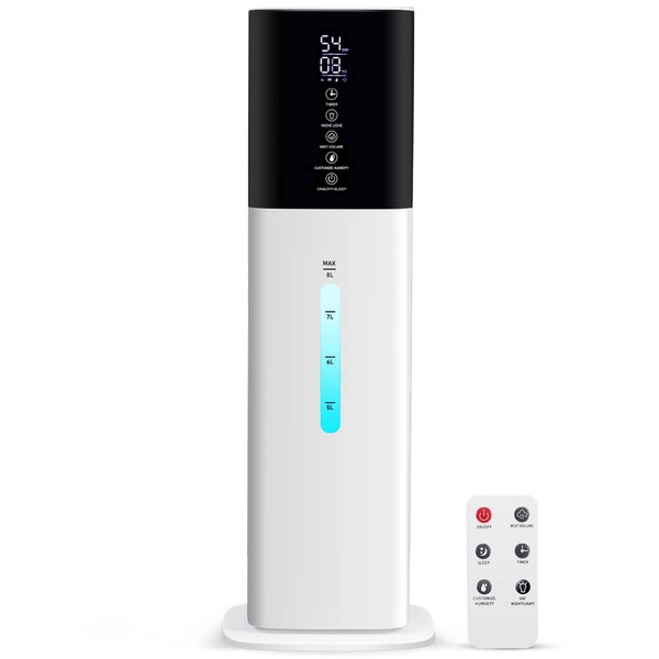 Humidifiers Large Room Bedroom with 7 Colors Light,Honovos 8L 2.1Gal