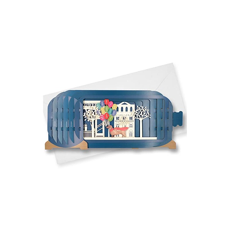 Message in A Bottle 3D Pop Up Greeting Card -