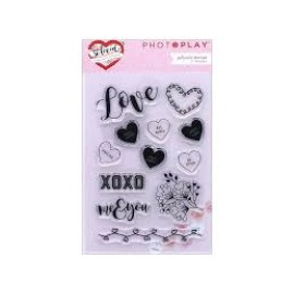 Photoplay  Clear Acrylic Stamps SO LOVED