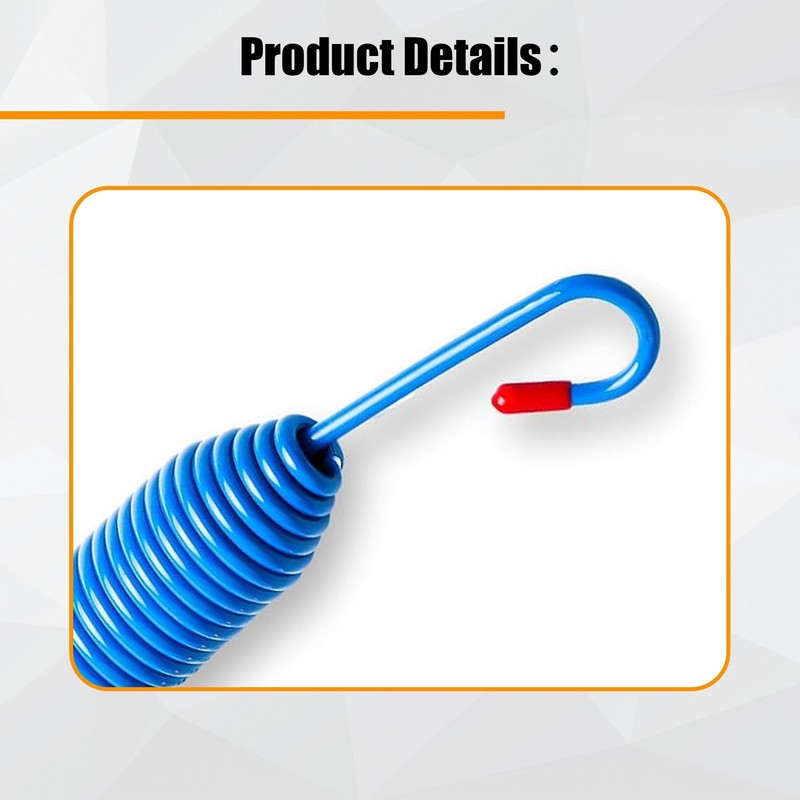 Hood Spring,Cable and Stud Bolts w/Retaining Rings Compatible with Peterbilt