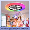 BAYSQUIRREL Alexa WiFi Low Profile Ceiling Fan with Light Flush