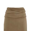 Laphilo Women's Plain Viscose Casual Elastic Waist Flared Midi Skirt