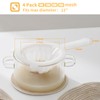 Ultra-Fine Nylon Mesh Strainer Set of 3 (100/200/400 Micron) -