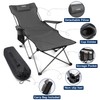 apollo walker Reclining Beach Chair, Adjustable 90-135° Backrest Camping Lounge