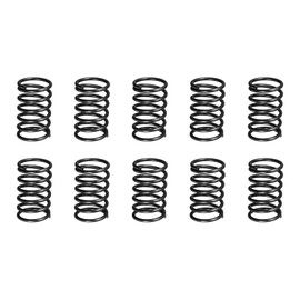 DTGN 1.2x12x20mm(DxODxL) Compression Spring - 20Pack - Good for Machinery - Spring Steel Extension Spring - Black