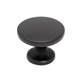 Utopia Alley Emme Cabinet Ring Pull Knob - Decorative Cabinet Drop Pull Knobs for Cabinets and Drawers - Finished Matt Black - Metal Drawer Pull Knobs 1.14" (25)