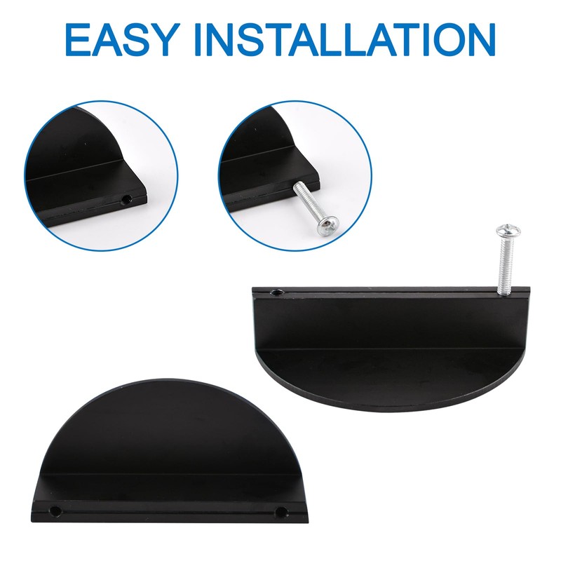 INCREWAY Half Moon Drawer Pulls,8PCS Aluminum Alloy Cabinet Pulls Semicircle