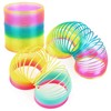 THE TWIDDLERS Large Rainbow Spirals - Stairhopper Toy for Girls