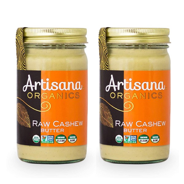Artisana Organics Non GMO Raw Cashew Butter, 14 oz (2 Pack)