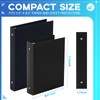 Henoyso 12 Pcs Mini 3 Ring Binders Plastic 1.5'' Binder,