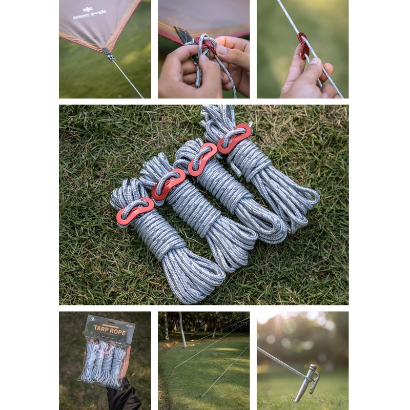 Camping Moon FS-4500 Tarp Rope 13.1 ft (4 m), Spare