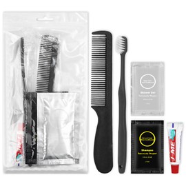 Toiletry Kits Disposable Travel Size Homeless Personal Hygiene Kits for Homeless Care Package Supplies in Bulk Toiletries Set Essential Women Men Air Bnb Charity,Camping,Travel (20)