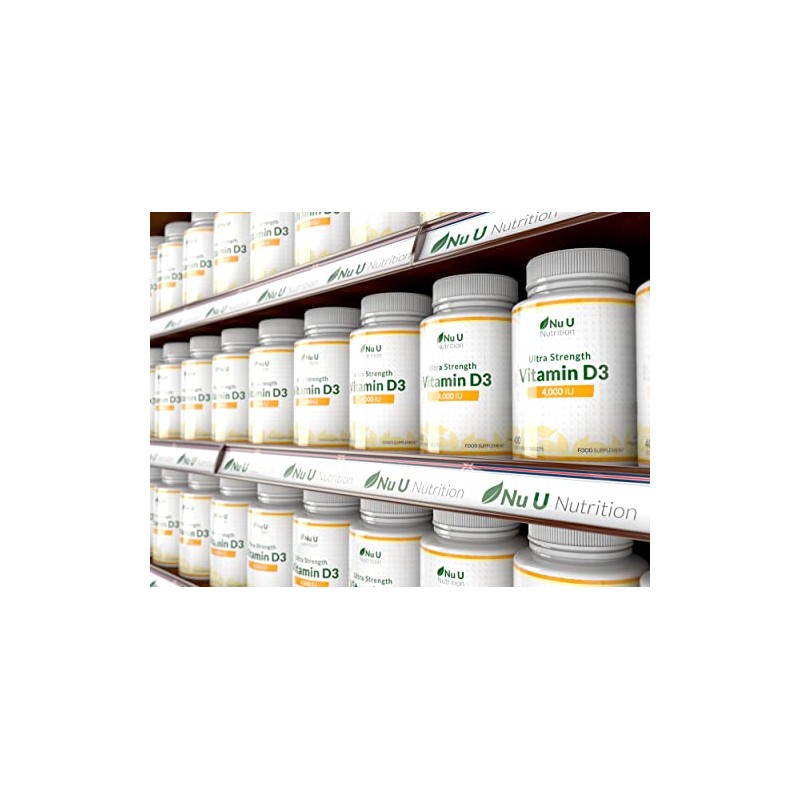 Vitamin D3 4000 IU - 400 Tablets - High Strength