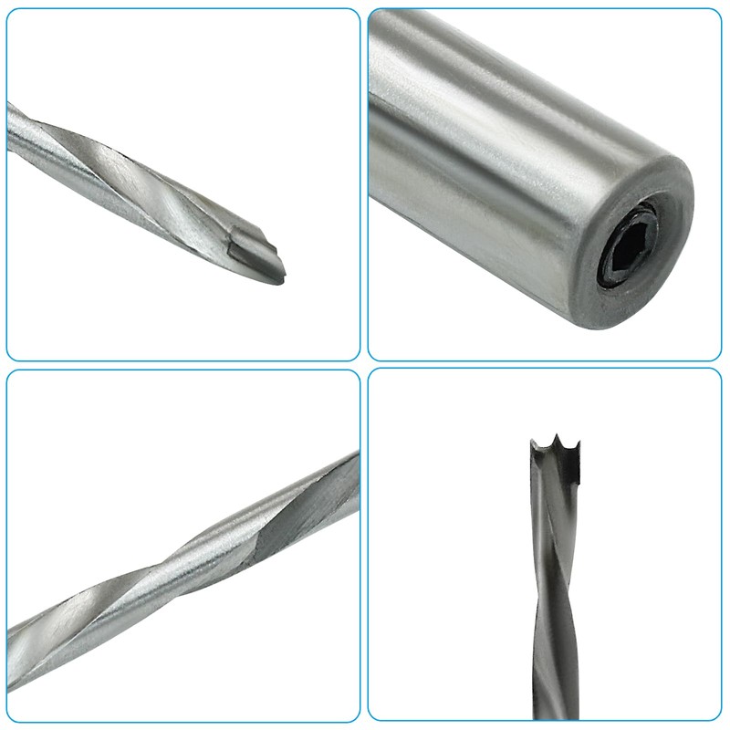 Bivethoi Brad Point Drill Bits for Wood Right Turning Carbide