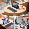 MEETION Foldable Bluetooth Keyboard with Touchpad, Portable Wireless, Gray