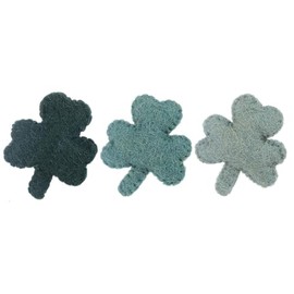 Ganz St. Patrick's Day Green Shamrock 2 x 1.5 x 2.5 Wool Decorative Table Top Wishing Garden Figurine