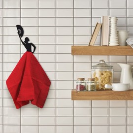 Ol Hook - Black Metal Kitchen Towel Hanger By Artori Design by Artori Design