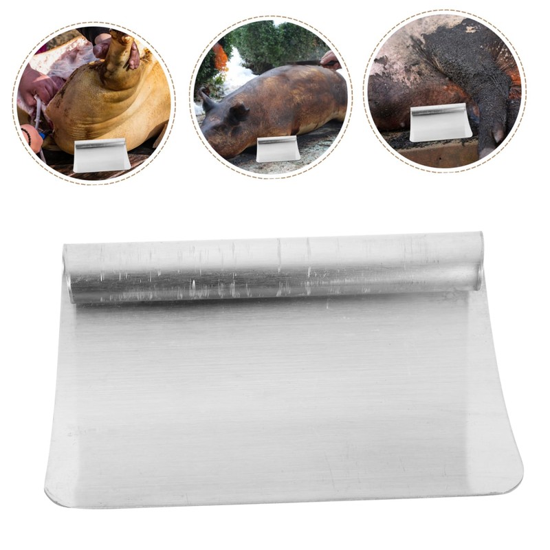 Kisangel 2Pcs Pig Hair Remover Stainless Steel Scraper Kitchen Meat