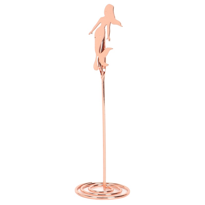 10pcs Table Number Holder Spiral Base Mermaid Shaped Wedding Table