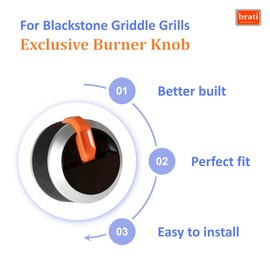 Griddle Burner Knobs Replacement for Blackstone Gas Griddle, for Blckstone 36" & 28" Flat Top Gas Griddle Control Knobs, 4 Pcs