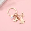 PHAETON 20PCS Crystal Butterfly Keychain Butterfly Shape Key Chain with