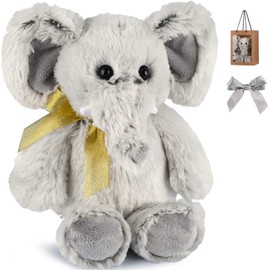 Bebamour 42cm Elephant Teddy Bear Baby Stuffed Animals Soft Toys Teddy Bears for Girs Gifts, Christening, Baby Shower, Birthday, Christmas Toys for Kids
