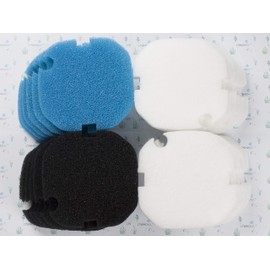 LTWHOME Fine Foam Filters Coarse Filters Poly Pads Set Fit for AquaManta EFX 200 External Filter (Pack of 24)