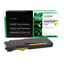 Clover Remanufactured Toner Cartridge Replacement for Dell C3760 | Yellow | High Yield
