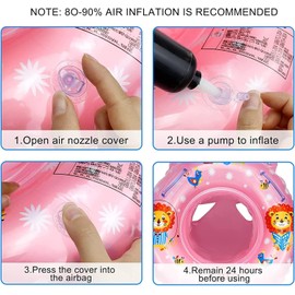 Rzilmer Baby Float, Baby Float, Foot, Baby Swimming Ring, For Bathtubs, Swimming Tools, Pool Outdoors, Strong Buoyancy, Swimming Practice, Floatation Swimming, Foot, Lightweight and Convenient