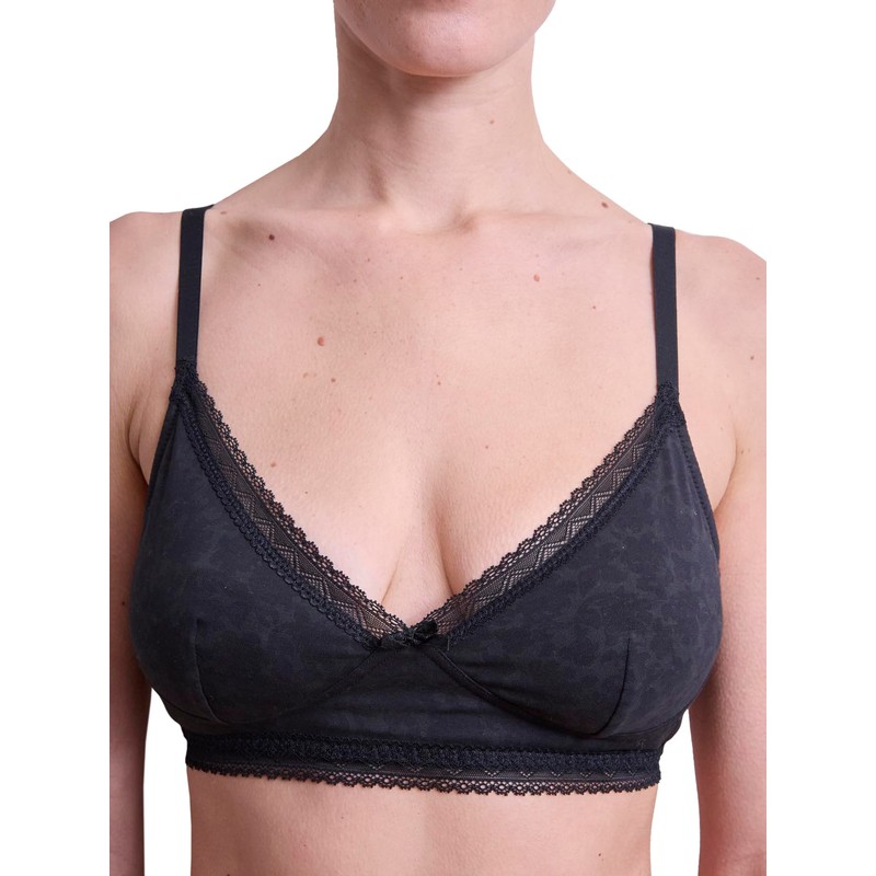 Vertbaudet 2 Pack Maternity Bras with Organic Cotton Black 75E,