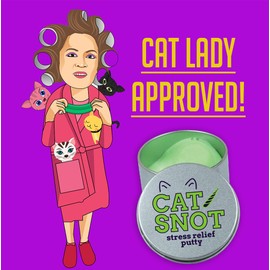 Cat Snot Stress Putty – Stress Relief Toys Crazy Cat Lady Gifts Funny Cat Kitten Gifts Stocking Stuffers for Girls Stocking Stuffers for Women Cat Boogers by Gears Out