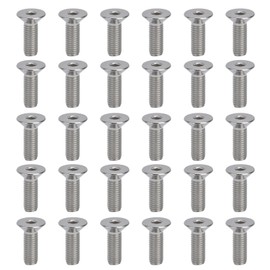 30pcs M10 Allen Socket Screws 10mm A2 Stainless Steel Countersunk Hex Bolts for Industry FastenersM10x30