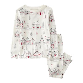 little planet by carter's Baby 2-Piece Pajamas Made with Organic Cotton, Houses, 4T